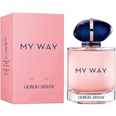 Giorgio Armani Ladies My Way Edp Spray 3.0 oz (tester) Fragrances 3614272907720 In Orange / White