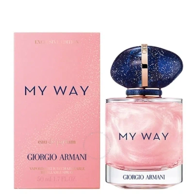Giorgio Armani Ladies My Way Exclusive Edition Edp 1.7 oz Fragrances 3614273956888 In Orange / White