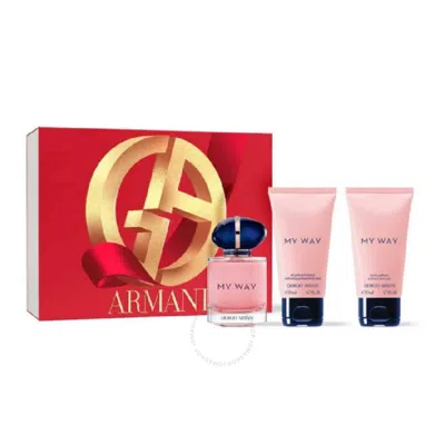 Giorgio Armani Ladies My Way Gift Set Fragrances 3614274109771 In White