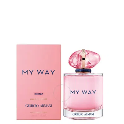 Giorgio Armani Ladies My Way Nectar Edp Spray 3.0 oz Fragrances 3614273947763 In Orange / Violet / White