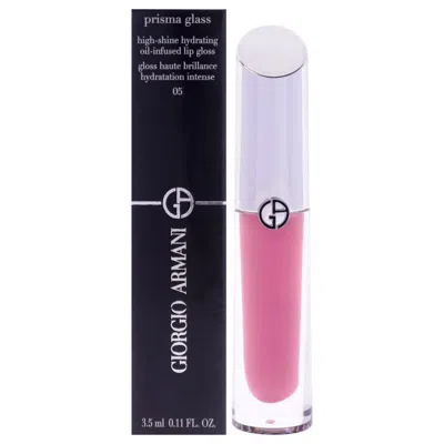 Giorgio Armani Ladies Prisma Glass Lip Gloss 0.11 oz 05 Berry Beam Makeup 3614274154405 In Transparent
