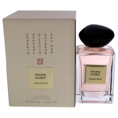Giorgio Armani Ladies Prive Pivoine Suzhou Edt Spray 3.4 oz Fragrances 3614272798724 In Pink