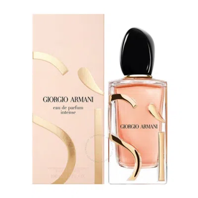 Giorgio Armani Ladies Si Eau De Parfum Intense Edp Spray 1.0 oz Fragrances 3614273734882 In Black / Rose