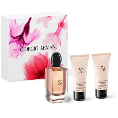 Giorgio Armani Ladies Si Gift Set Fragrances 3614273995689 In Rose