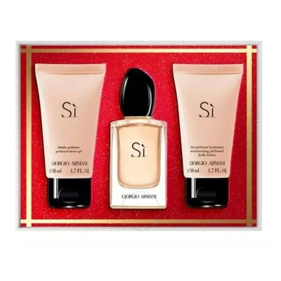 Giorgio Armani Ladies Si Gift Set Fragrances 3614274109825 In Rose