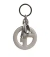 Giorgio Armani Lambskin Monogram Keyring