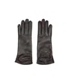 Giorgio Armani Lambskin Nappa Leather Gloves In Black