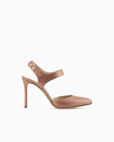 Giorgio Armani Lamé Leather Court Shoes