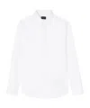 Giorgio Armani Lapel Long Sleeve Shirt In White
