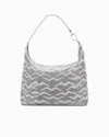 Giorgio Armani Large La Prima Soft Hobo Bag In Shimmering Lace And Nubuck