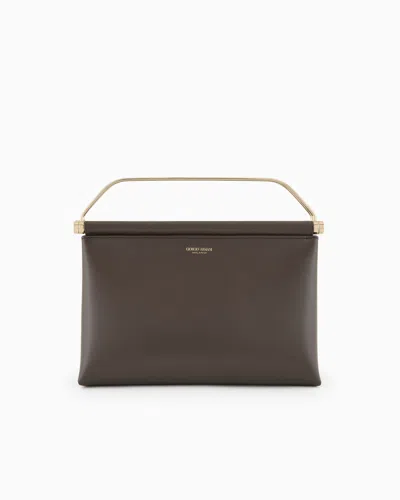 GIORGIO ARMANI LARGE LEATHER HANDBAG