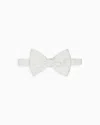 Giorgio Armani Large, Pure Silk Knotted Bow Tie In White