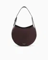 Giorgio Armani Large Shoulder Bag In Suede And Pebbled Calfskin