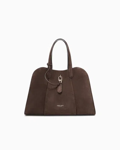 Giorgio Armani Large Suede Tote Bag