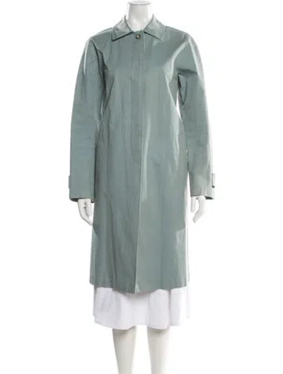 Pre-owned Giorgio Armani Late 1980's - Early 1990's Trench Coat In Blue