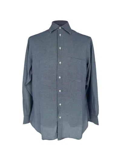 Pre-owned Giorgio Armani Le Collezioni Button-down Shirt In Blue