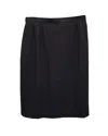 Giorgio Armani Le Collezioni Pencil Skirt In Black Wool In Black