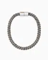 Giorgio Armani Leather And Fabric Choker Necklace In Gold