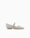 Giorgio Armani Ballet Flats In White