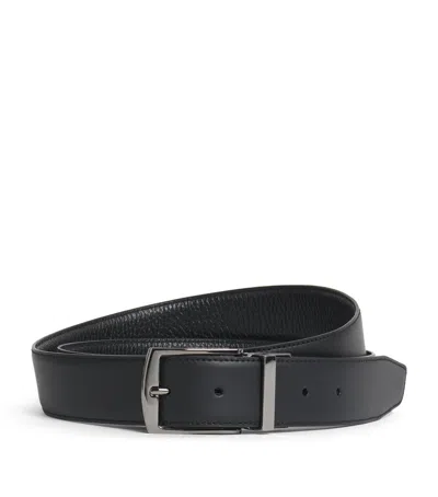 Giorgio Armani Leather Belt In Brown