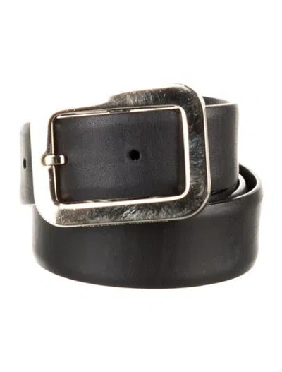 Pre-owned Giorgio Armani Leather Belt In Black
