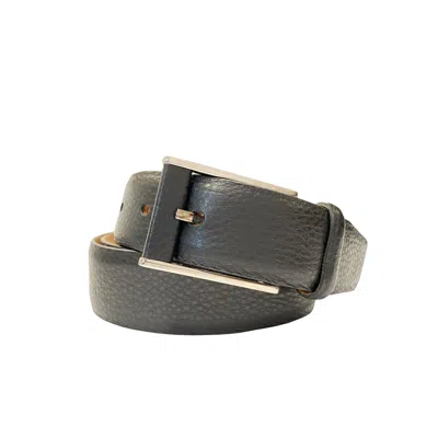 Giorgio Armani Leather Belt Men In Black