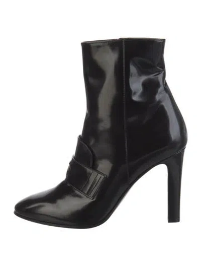 Pre-owned Giorgio Armani Leather Boots In Black