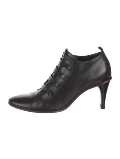 Pre-owned Giorgio Armani Leather Boots In Black