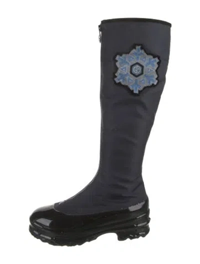 Pre-owned Giorgio Armani Leather Boots In Blue