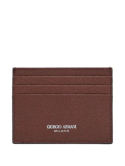 GIORGIO ARMANI LEATHER CARD HOLDER
