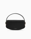 Giorgio Armani Official Store Leather Handbag In Noir