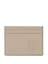 Giorgio Armani Leather Keychain And Wallet In Green