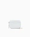 Giorgio Armani Leather Mini Wraparound-zip Wallet In White