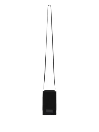 Giorgio Armani Leather Phone Case In Black
