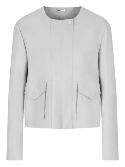 GIORGIO ARMANI LEATHER POCKET JACKET