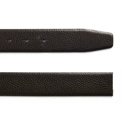 GIORGIO ARMANI LEATHER REVERSIBLE BELT STRAP