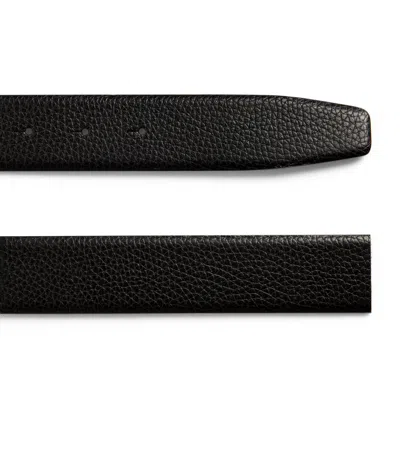 GIORGIO ARMANI LEATHER REVERSIBLE LOGO BELT