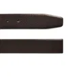 Giorgio Armani Leather Reversible Logo Belt In Brown