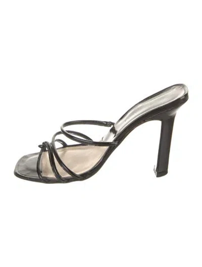 Pre-owned Giorgio Armani Leather Sandals In Black