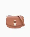 Giorgio Armani Leather Shoulder Bag In Brown