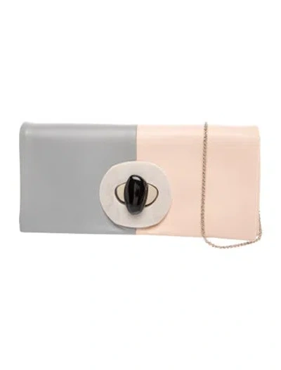 Pre-owned Giorgio Armani Leather Shoulder Bag In Neutral