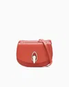 Giorgio Armani Leather Shoulder Bag In Red