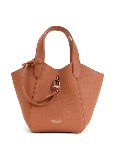 GIORGIO ARMANI LEATHER TOTE BAG