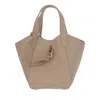 Giorgio Armani Leather Tote Bag With Logo In Multi