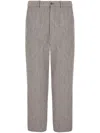 Giorgio Armani Cropped Straight-legged Trousers In Grey