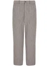 Giorgio Armani Cropped Straight-legged Trousers In Light Grey