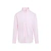 Giorgio Armani Official Store Cotton Twill Shirt In Pink