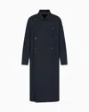 Giorgio Armani Linen And Viscose Double-breasted Overcoat