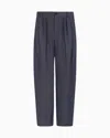 Giorgio Armani Linen And Viscose Twill Two-pleat Trousers