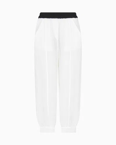 Giorgio Armani Linen Blend Mesh Trousers